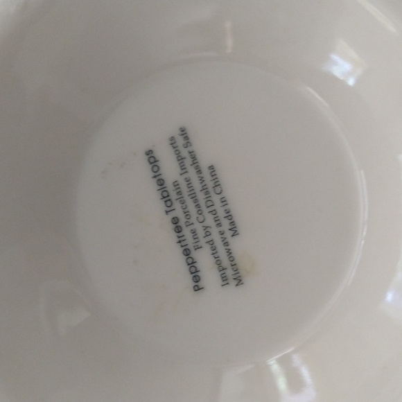 Porcelain white teapot 10 1/2" wide x 7" french country cottagecore shabby chic - Picture 5 of 5